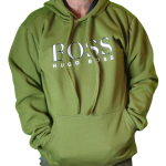 Blusão Moletom Hugo Boss Laranja Verde Escuro